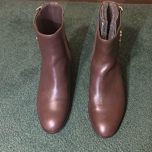 Tory Burch brown leather boots